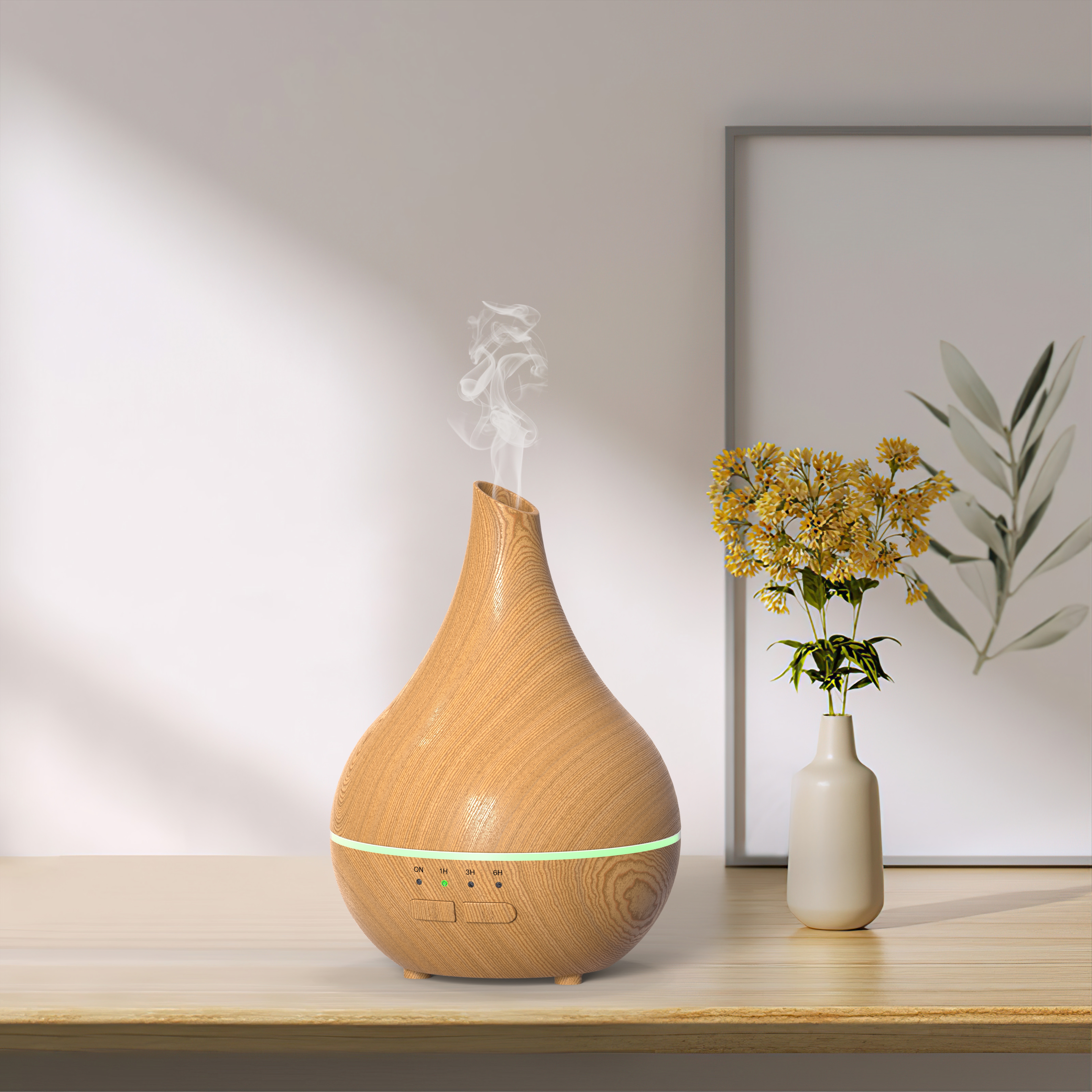 New 150ml Wood - Grain Aromatherapy Diffuser